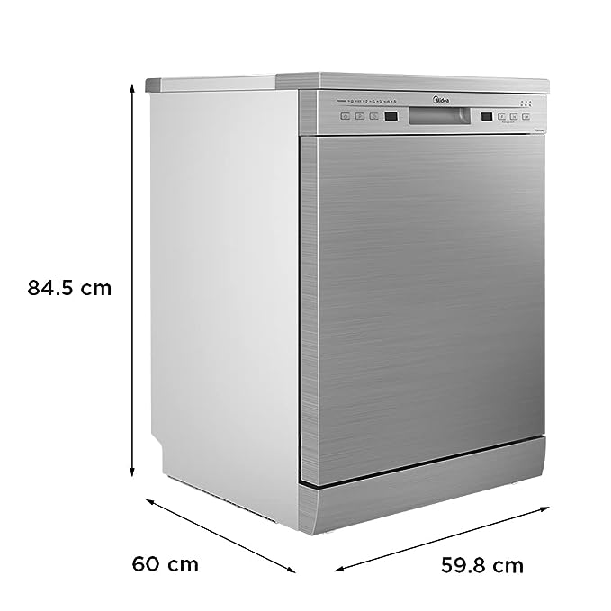 Midea 13 Place Setting Standard Dishwasher (WQP12-5201F, Silver)(OPEN BOX) Midea 13 Place Setting Standard Dishwasher (WQP12-5201F, Silver)(OPEN BOX)
